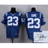 nike jerseys indianapolis colts #23 frank gore blue [Elite][signature]