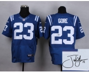 nike jerseys indianapolis colts #23 frank gore blue [Elite][signature]