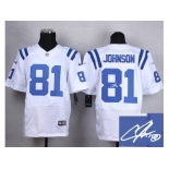 nike jerseys indianapolis colts #81 andre johnson white[Elite][signature]