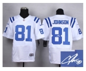 nike jerseys indianapolis colts #81 andre johnson white[Elite][signature]