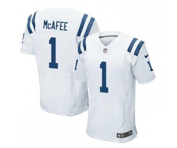 nike nfl indianapolis colts #1 mcafee white[Elite]