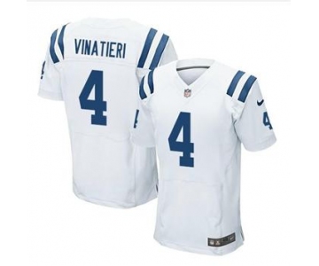 nike nfl indianapolis colts #4 vinatieri white[Elite]