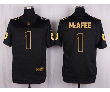 nike nfl jerseys indianapolis colts #1 mcafee black gold collection[Elite]