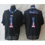 nike nfl jerseys indianapolis colts #1 mcafee black[Elite USA flag fashion]