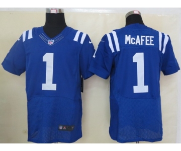 nike nfl jerseys indianapolis colts #1 mcafee blue[Elite]