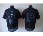 nike nfl jerseys indianapolis colts #12 luck black[Elite lights out]