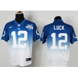 nike nfl jerseys indianapolis colts #12 luck blue-white-2[Elite drift fashion][second version][30th anniversary]