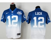 nike nfl jerseys indianapolis colts #12 luck blue-white-2[Elite drift fashion][second version][30th anniversary]