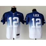 nike nfl jerseys indianapolis colts #12 luck blue-white-2[Elite drift fashion][second version]