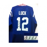 nike nfl jerseys indianapolis colts #12 luck blue[Elite signature]