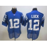 nike nfl jerseys indianapolis colts #12 luck blue[elite]