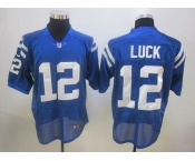 nike nfl jerseys indianapolis colts #12 luck blue[elite]