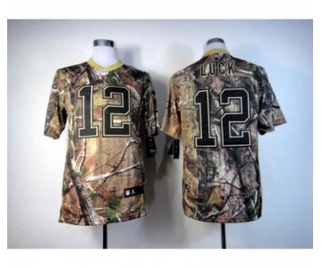 nike nfl jerseys indianapolis colts #12 luck camo[Elite]