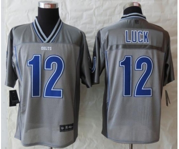 nike nfl jerseys indianapolis colts #12 luck grey[Elite vapor]