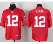 nike nfl jerseys indianapolis colts #12 luck red[Elite]