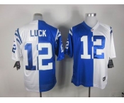 nike nfl jerseys indianapolis colts #12 luck white-blue[Elite split]