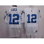 nike nfl jerseys indianapolis colts #12 luck white[elite]