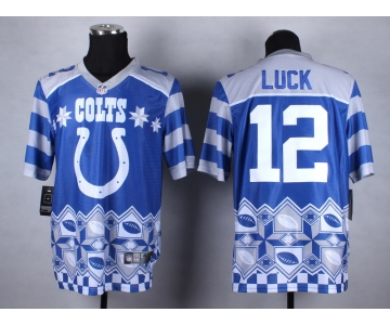 nike nfl jerseys indianapolis colts #12 luck[Elite Style Noble Fashion]