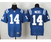 nike nfl jerseys indianapolis colts #14 nicks blue[Elite]