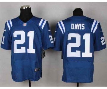 nike nfl jerseys indianapolis colts #21 davis blue[Elite][davis]