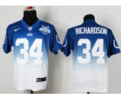 nike nfl jerseys indianapolis colts #34 richardson blue-white[Elite drift fashion][second version][30th anniversary]