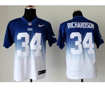 nike nfl jerseys indianapolis colts #34 richardson blue-white[Elite drift fashion][second version]