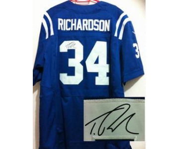 nike nfl jerseys indianapolis colts #34 richardson blue[Elite signature]