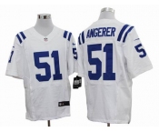 nike nfl jerseys indianapolis colts #51 angerer white[elite]