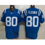 nike nfl jerseys indianapolis colts #80 fleener blue [elite]