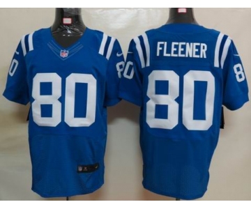 nike nfl jerseys indianapolis colts #80 fleener blue [elite]