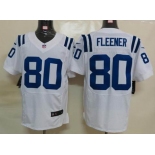 nike nfl jerseys indianapolis colts #80 fleener white[Elite]