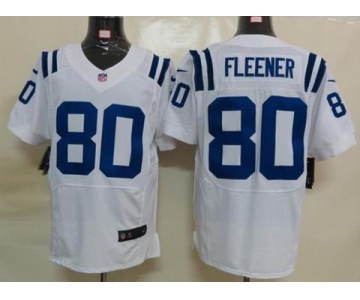 nike nfl jerseys indianapolis colts #80 fleener white[Elite]