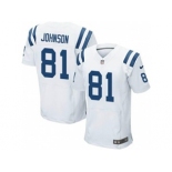 nike nfl jerseys indianapolis colts #81 johnson white[Elite][johnson]