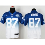 nike nfl jerseys indianapolis colts #87 wayne blue-white[Elite drift fashion][second version][30th anniversary]