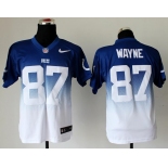 nike nfl jerseys indianapolis colts #87 wayne blue-white[Elite drift fashion][second version]