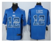 2015 new nike indianapolis colts #12 luck blue strobe jerseys[limited]