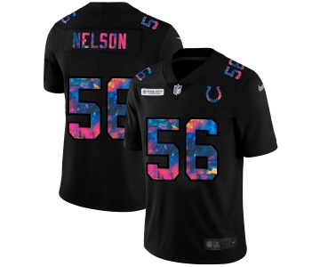 Indianapolis Colts #56 Quenton Nelson Men's Nike Multi-Color Black 2020 NFL Crucial Catch Vapor Untouchable Limited Jersey