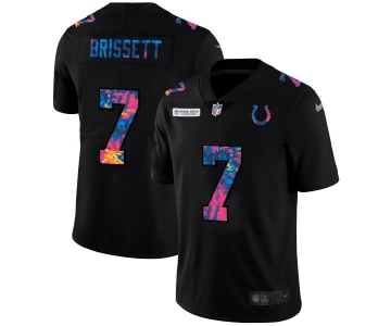 Indianapolis Colts #7 Jacoby Brissett Men's Nike Multi-Color Black 2020 NFL Crucial Catch Vapor Untouchable Limited Jersey