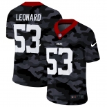 Men New Nike Indianapolis Colts #53 Leonard 2020 Nike 2ndCamo Salute to Service Limited