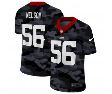 Men New Nike Indianapolis Colts #56 Nelson 2020 Nike 2ndCamo Salute to Service Limited