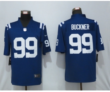 Men New Nike Indianapolis Colts #99 Buckner Blue 2020 Vapor Untouchable Limited Player