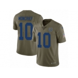 Men Nike Indianapolis Colts #10 Donte Moncrief Limited Olive 2017 Salute to Service NFL Jersey