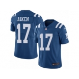 Men Nike Indianapolis Colts #17 Kamar Aiken Limited Royal Blue Rush Vapor Untouchable NFL Jersey