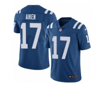 Men Nike Indianapolis Colts #17 Kamar Aiken Royal Blue Team Color Vapor Untouchable Limited Player NFL Jersey