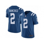 Men Nike Indianapolis Colts #2 Rigoberto Sanchez Limited Royal Blue Rush Vapor Untouchable NFL Jersey