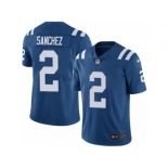 Men Nike Indianapolis Colts #2 Rigoberto Sanchez Royal Blue Team Color Vapor Untouchable Limited Player NFL Jersey