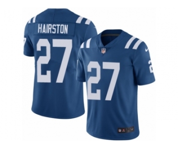 Men Nike Indianapolis Colts #27 Nate Hairston Royal Blue Team Color Vapor Untouchable Limited Player NFL Jersey