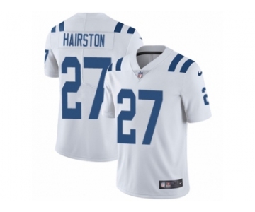 Men Nike Indianapolis Colts #27 Nate Hairston White Vapor Untouchable Limited Player NFL Jersey