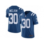 Men Nike Indianapolis Colts #30 Rashaan Melvin Limited Royal Blue Rush Vapor Untouchable NFL Jersey