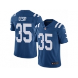 Men Nike Indianapolis Colts #35 Pierre Desir Royal Blue Team Color Vapor Untouchable Limited Player NFL Jersey